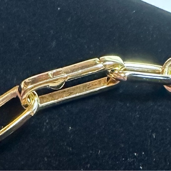 Gold Plated Enamel Link bracelet - Picture 6 of 6
